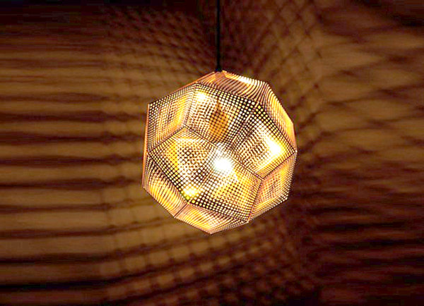 Brass pendant light