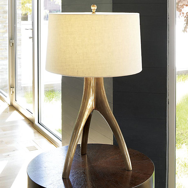 Brass table lamp