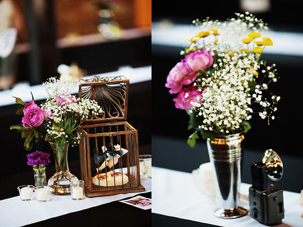 Charming vintage-style wedding details