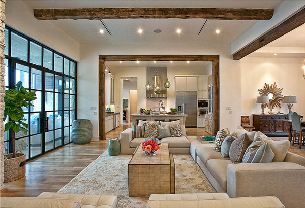 Exposed beams in modern residences (3)