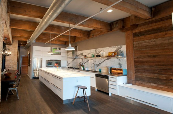 Exposed beams in modern residences (4)