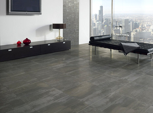 Glazed porcelain tile