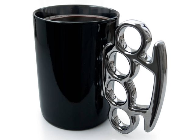 Knuckle Duster Mug in Cool Black