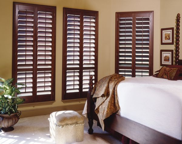 wooden window with shutter designs