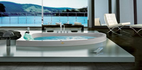 Luxurious jacuzzi with a stunning view