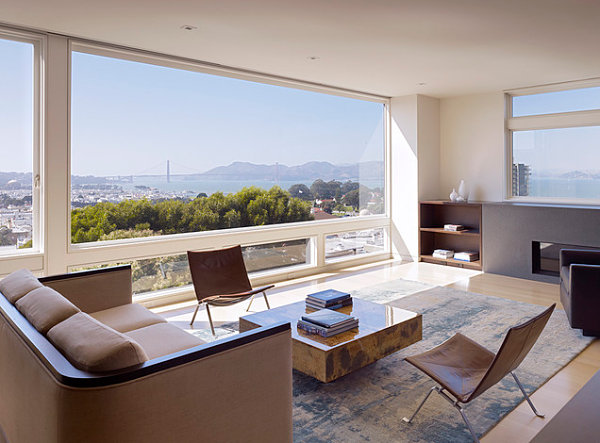 Natural tones in a modern living room