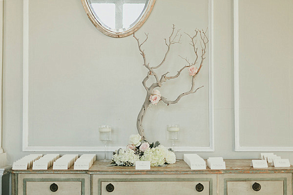 Place card wedding table