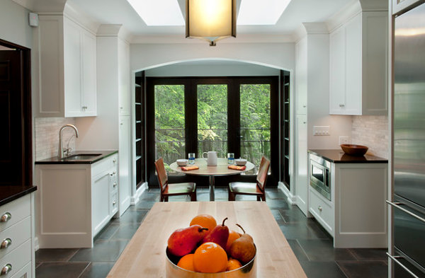 Porcelain tile in a modern kitchen