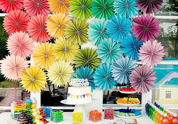 Rainbow party motif