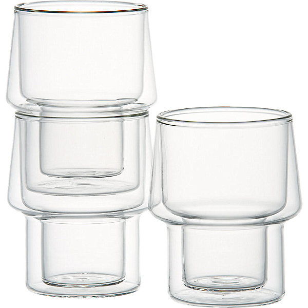 Stackable drinking glasses