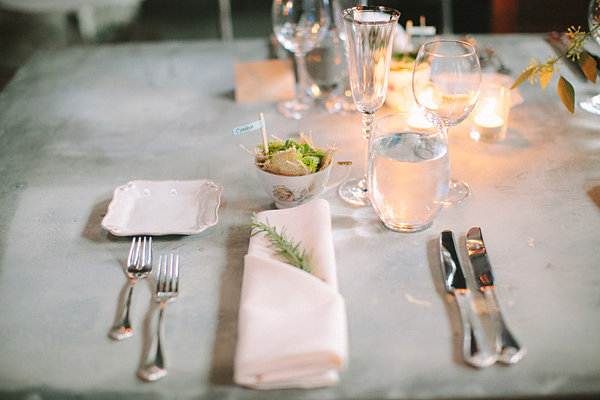 Table from an antique shop wedding