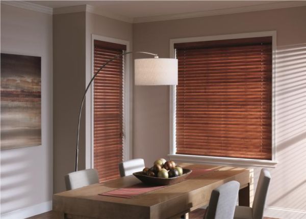 Wonderful way to add wooden shutters to your dining space