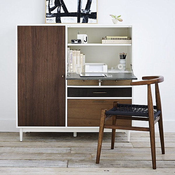 Wooden secretary