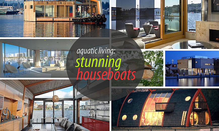 Stunning Houseboats for Aquatic Living