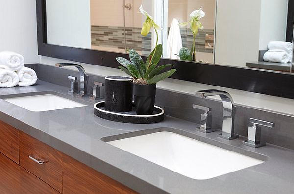 bathroom furniture with built-in sink