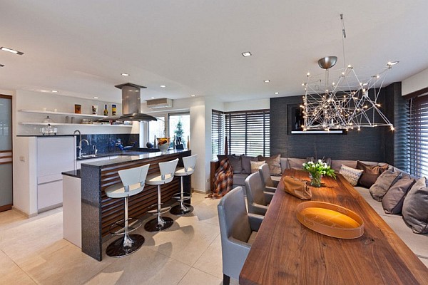 beautiful kitchen and dining table