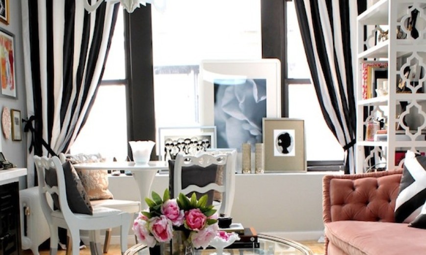 black and white curtains for living room