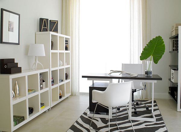 Bright home office with plenty of natural light