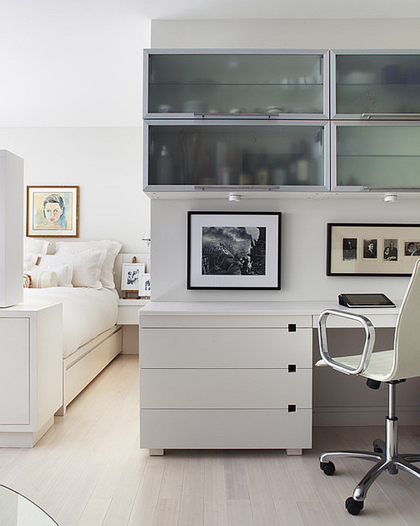 bright white guests room