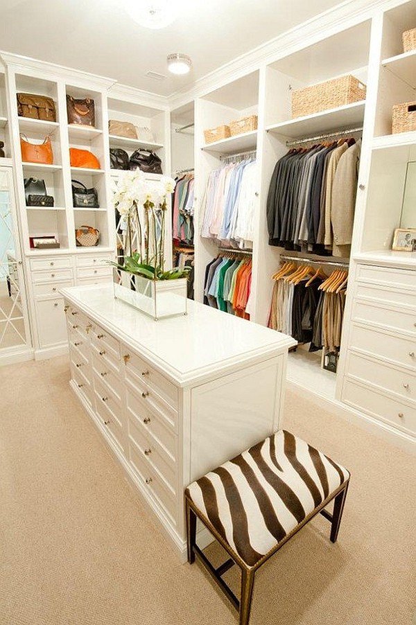 closet with island