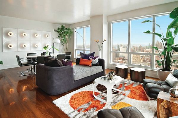 colorful Times Square condo