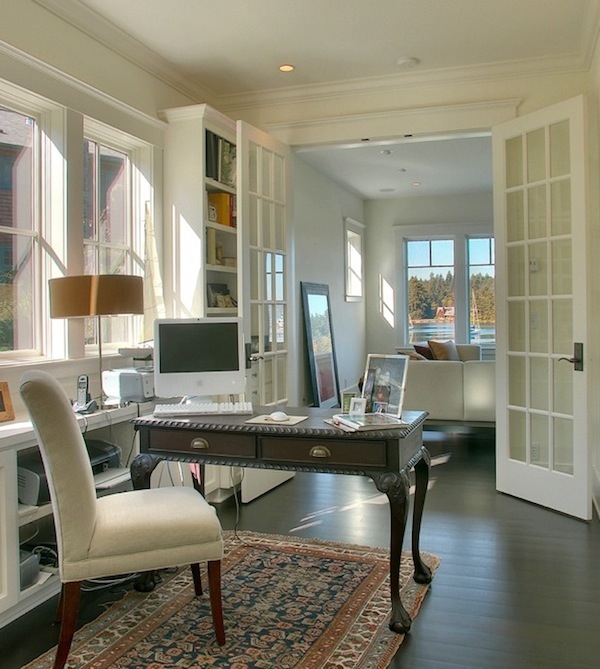 french doors home office