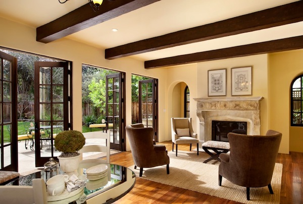 french doors living room