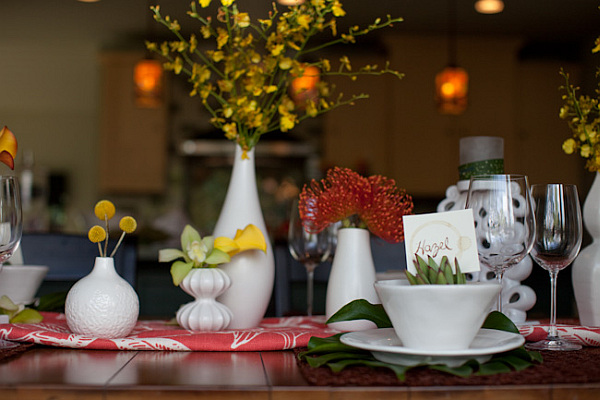 home wedding table setup