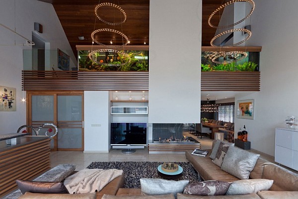 huge living room aquarium