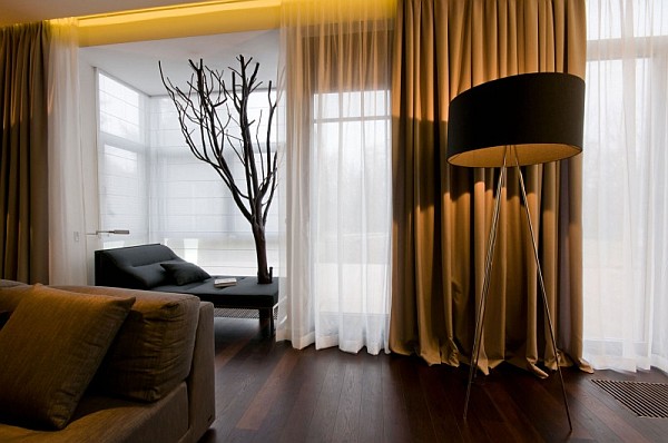 long stylish drapes