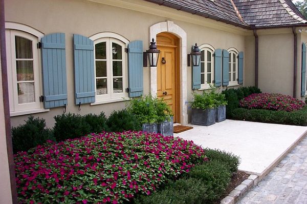 purple flower beds