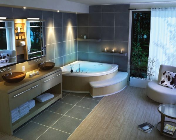 You can't go wrong with a bathroom inspired that looks and feels like a spa.