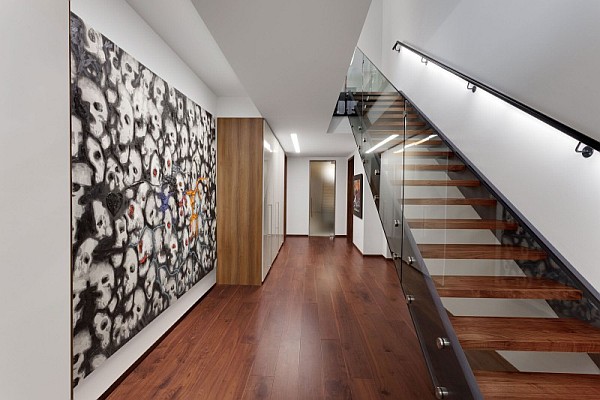 ultra modern hallway design - montreal