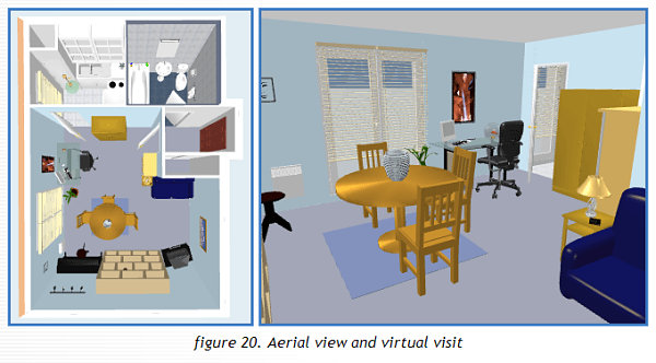 A room designed with the help of Sweet Home 3D