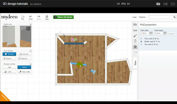 A screen shot from one of Mydeco's helpful tutorial videos