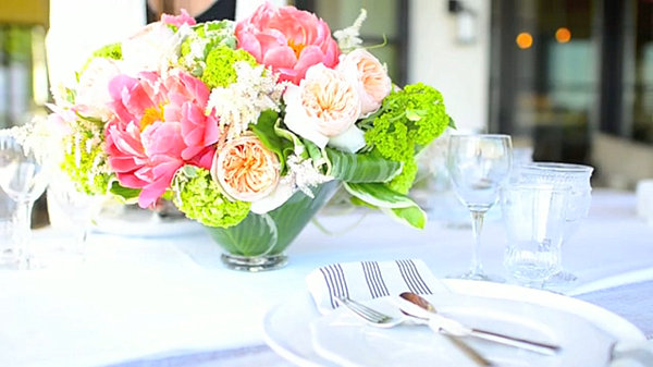 Beautiful party floral centerpiece