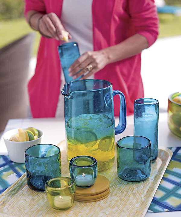 Chevron serving tray