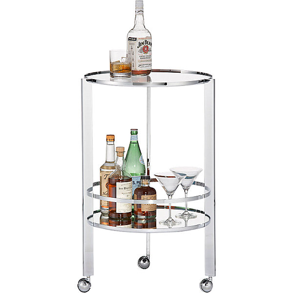 Chrome bar cart