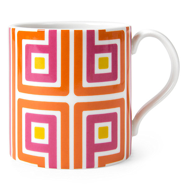 Colorful geometric mug