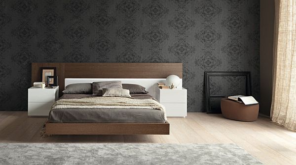 Compact and simple floating bed design perfect for the space-conscious urban bedroom