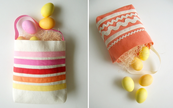 DIY Easter tote bags