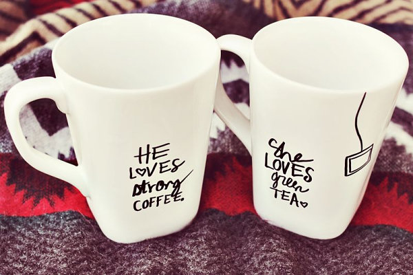 DIY sharpie mugs