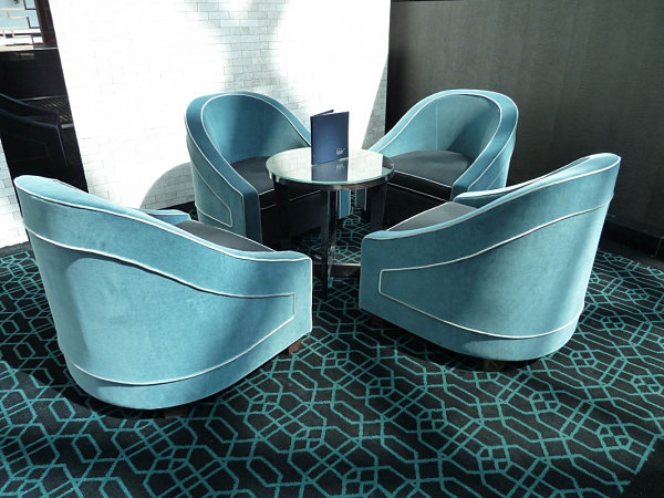 Deco-style tub chair