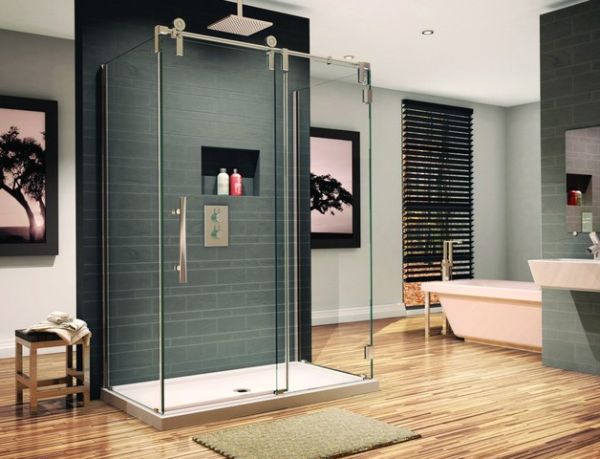 Glass shower enclosure perfect for the contemporary bathroom