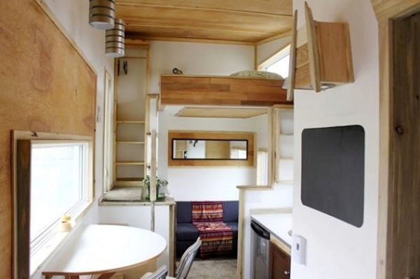 Interior of Leaf House on wheels