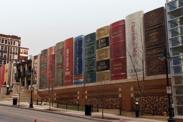 Kansas City Public Library's Community Bookshelf Parking