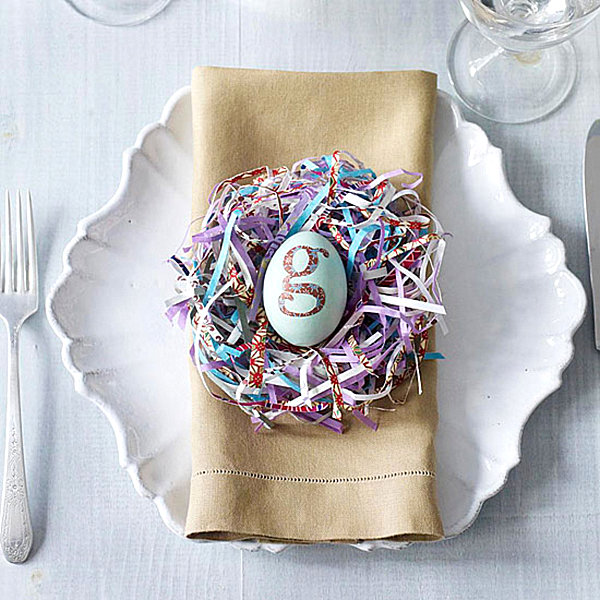 Modern Easter place setting