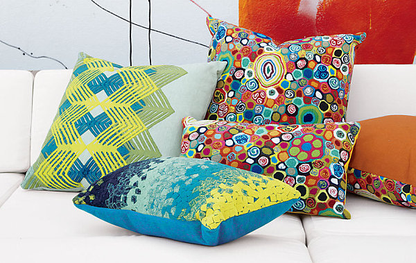 bold throw pillows