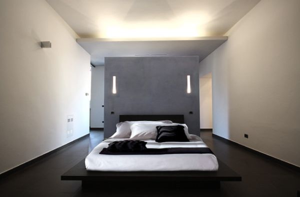 Open bedroom design with a minimalist touch