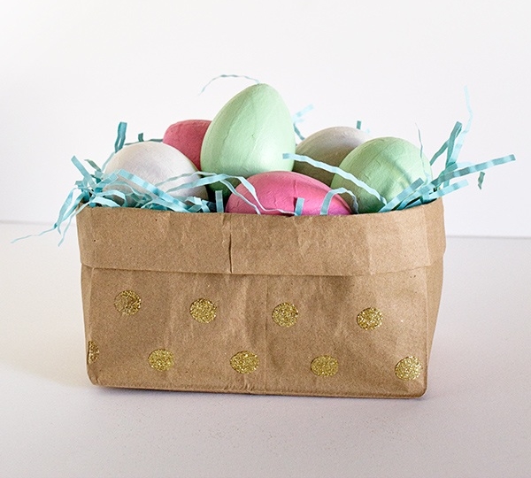 Paper bag Easter basket